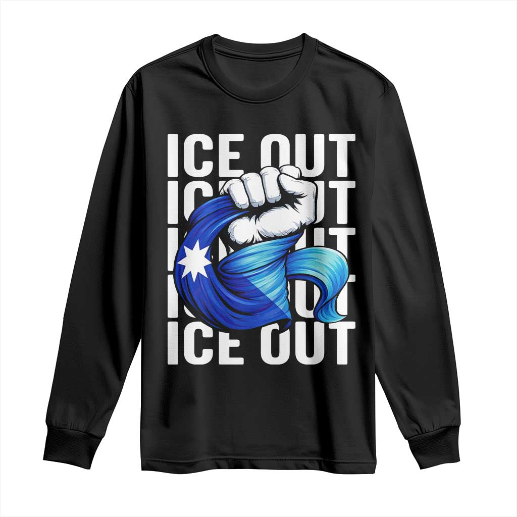 Minnesota Ice Out Long Sleeve Shirt Anti Ice Movement Protest