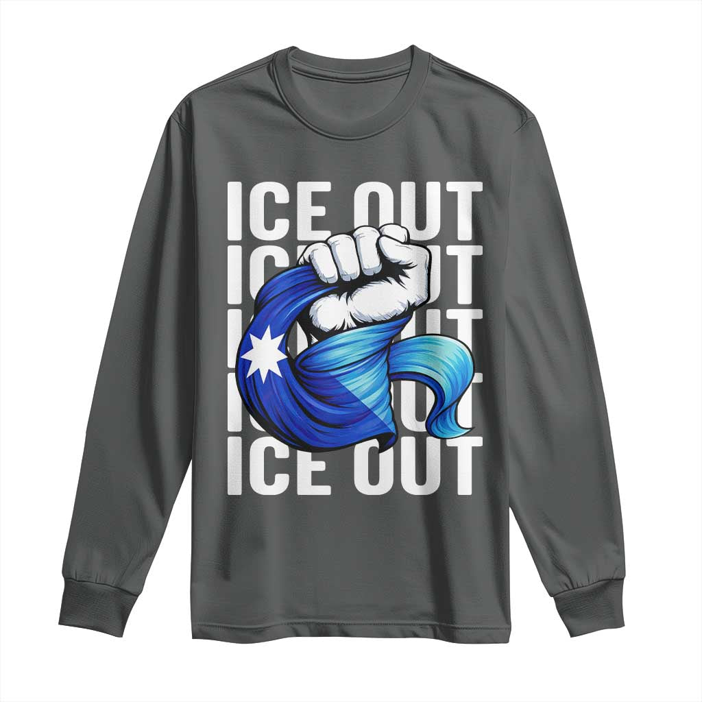 Minnesota Ice Out Long Sleeve Shirt Anti Ice Movement Protest