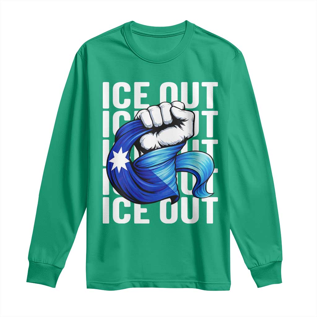 Minnesota Ice Out Long Sleeve Shirt Anti Ice Movement Protest