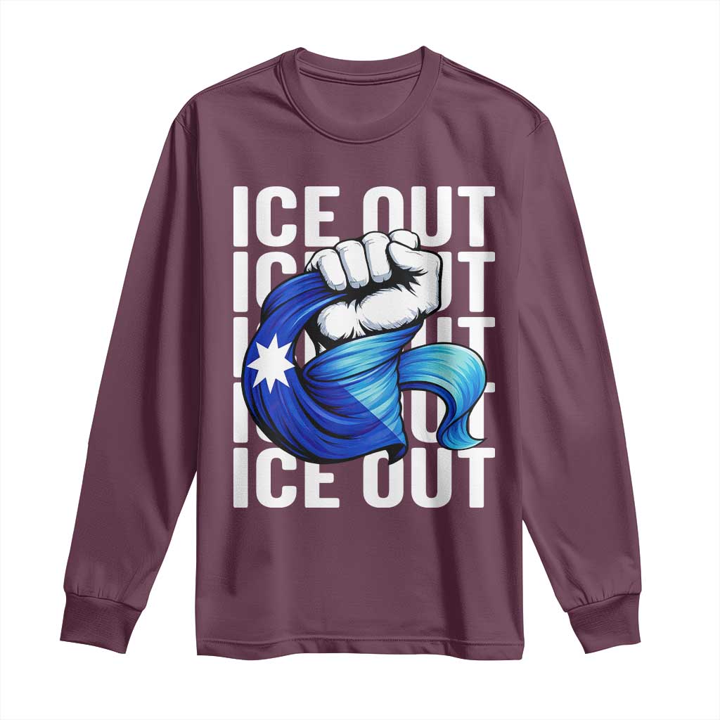 Minnesota Ice Out Long Sleeve Shirt Anti Ice Movement Protest