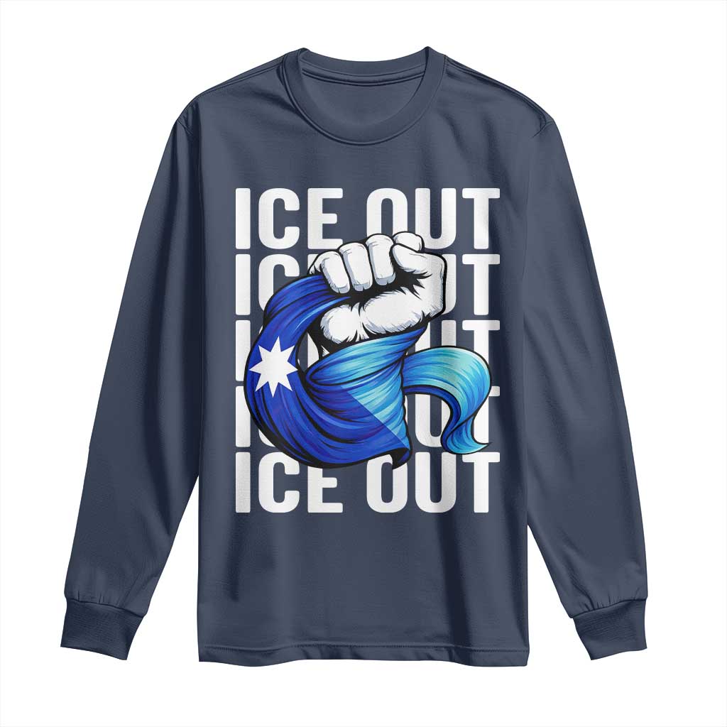 Minnesota Ice Out Long Sleeve Shirt Anti Ice Movement Protest