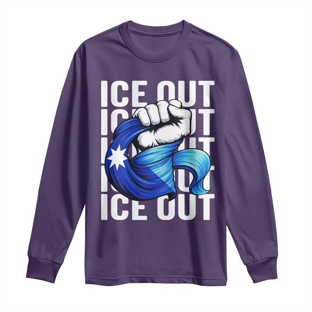 Minnesota Ice Out Long Sleeve Shirt Anti Ice Movement Protest