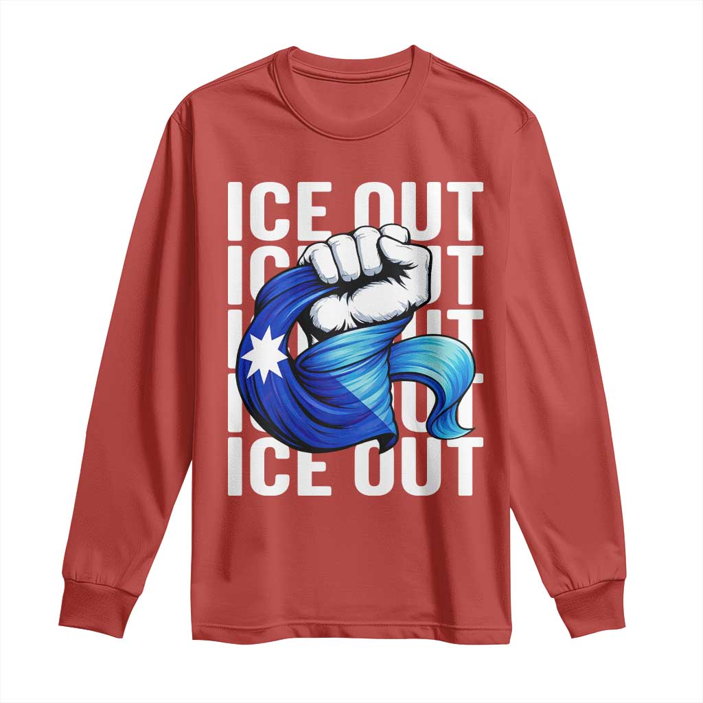 Minnesota Ice Out Long Sleeve Shirt Anti Ice Movement Protest
