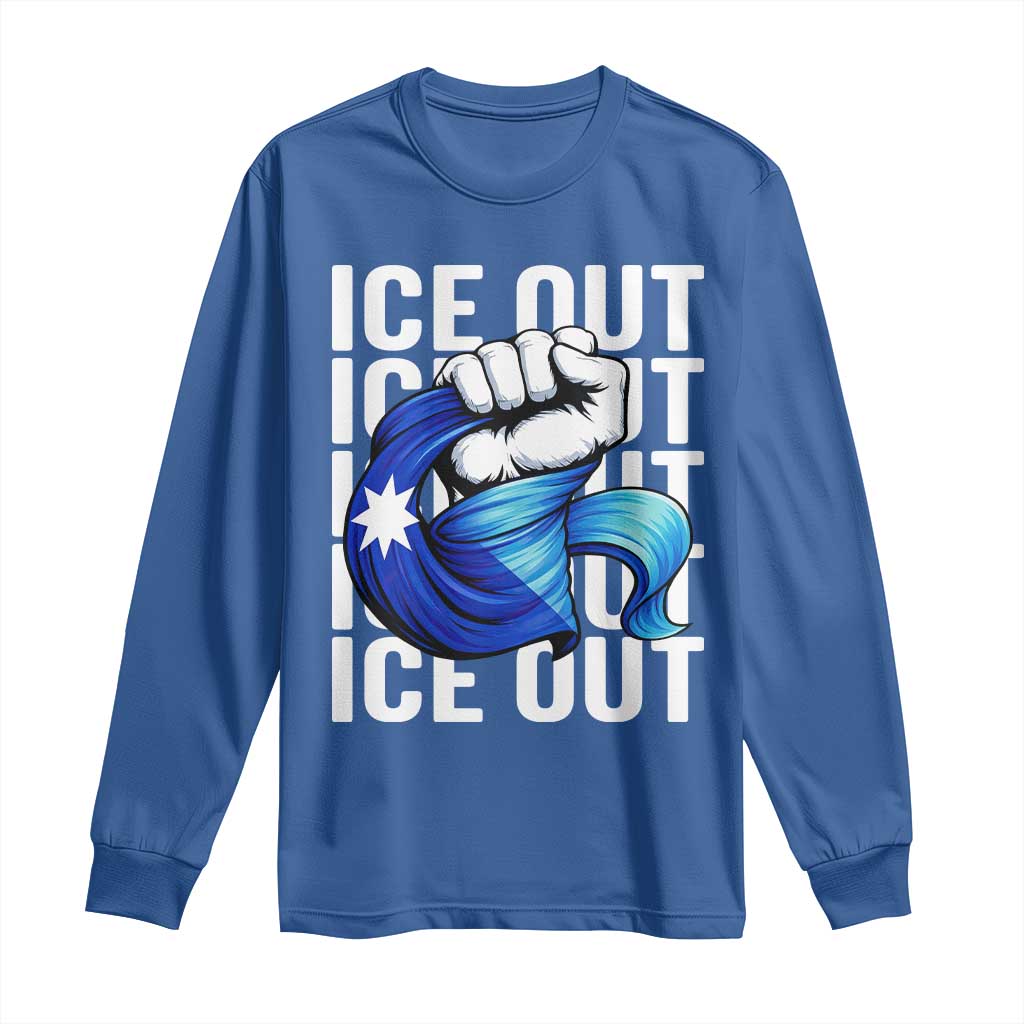 Minnesota Ice Out Long Sleeve Shirt Anti Ice Movement Protest