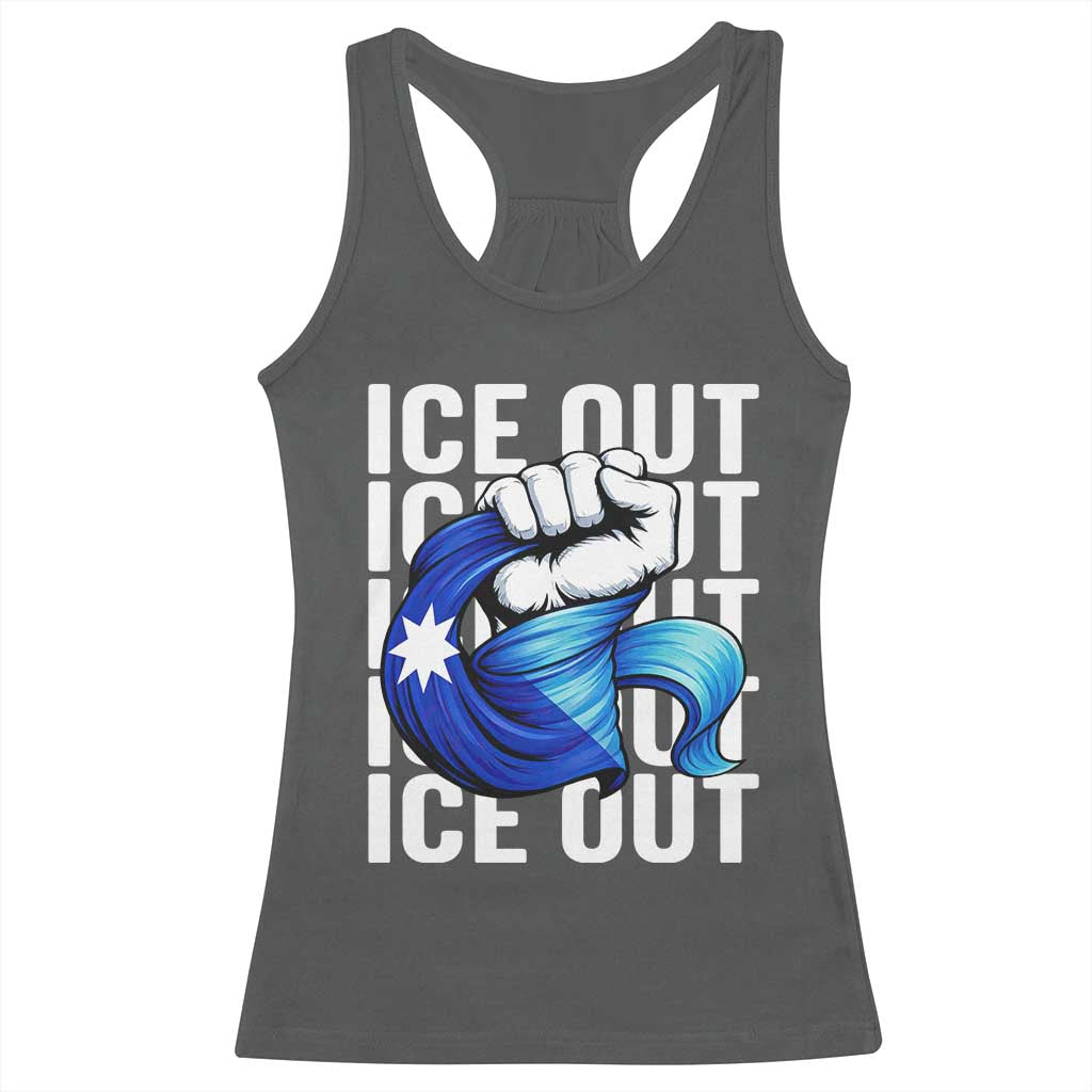 Minnesota Ice Out Racerback Tank Top Anti Ice Movement Protest