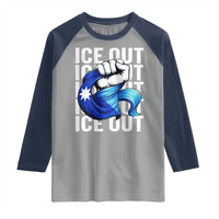 Minnesota Ice Out Raglan Shirt Anti Ice Movement Protest