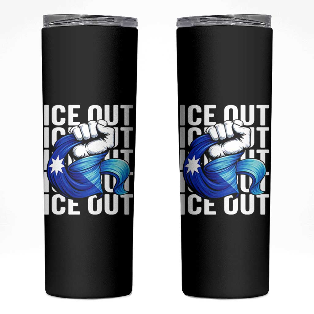 Minnesota Ice Out Skinny Tumbler Anti Ice Movement Protest