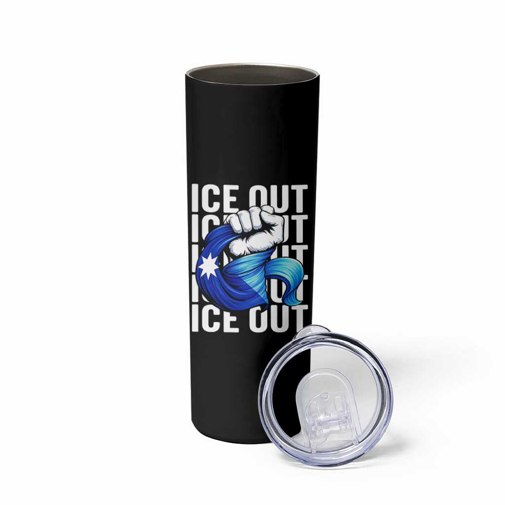Minnesota Ice Out Skinny Tumbler Anti Ice Movement Protest