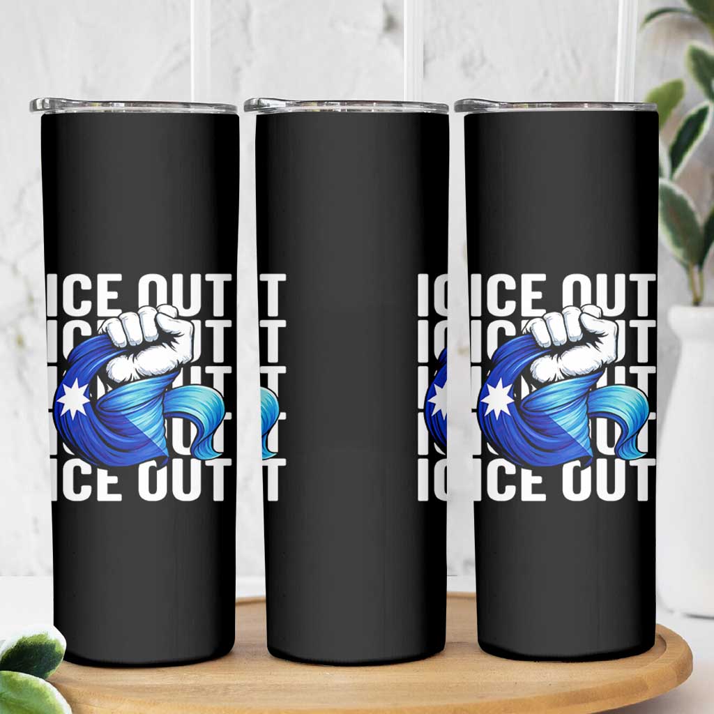 Minnesota Ice Out Skinny Tumbler Anti Ice Movement Protest