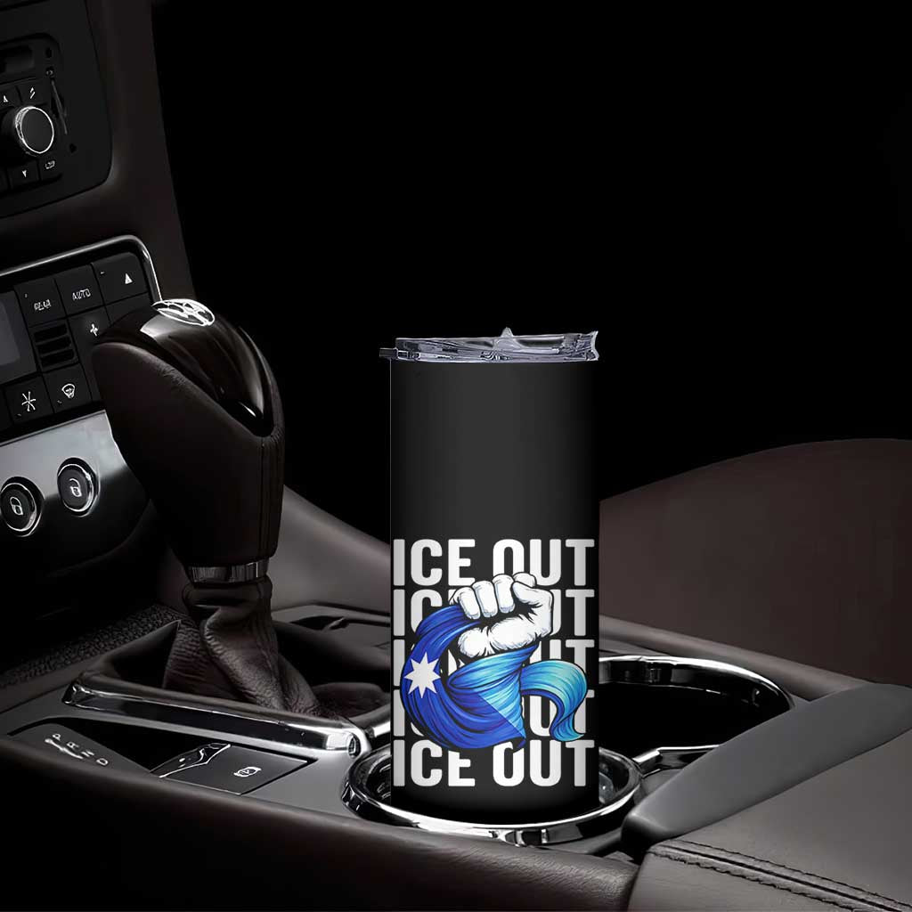 Minnesota Ice Out Skinny Tumbler Anti Ice Movement Protest