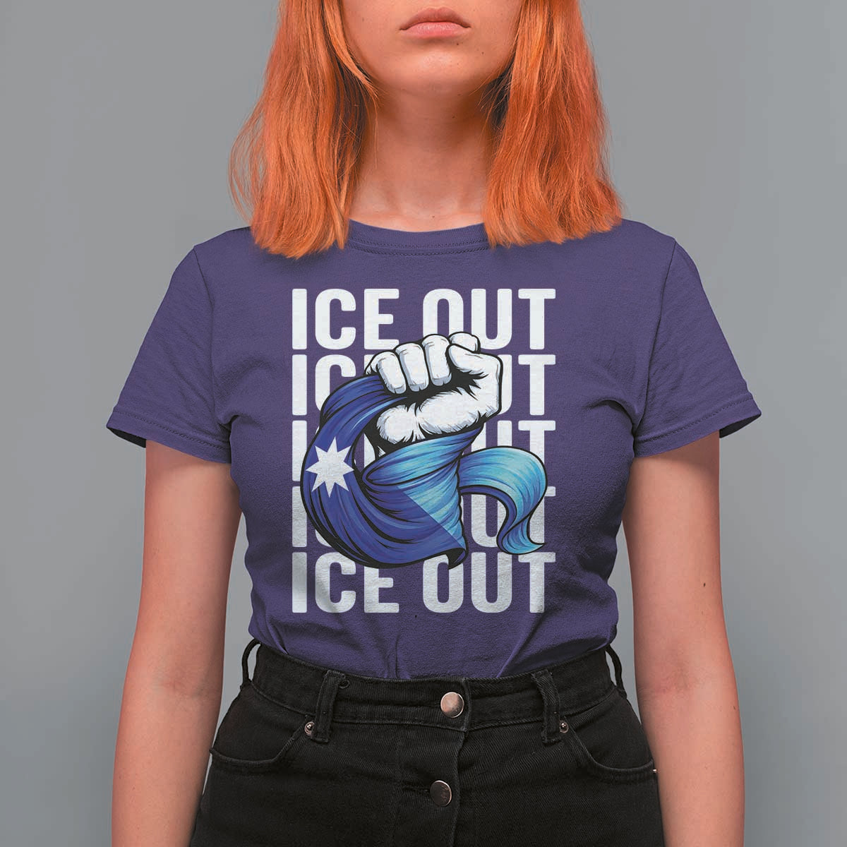 Minnesota Ice Out T Shirt For Women Anti Ice Movement Protest