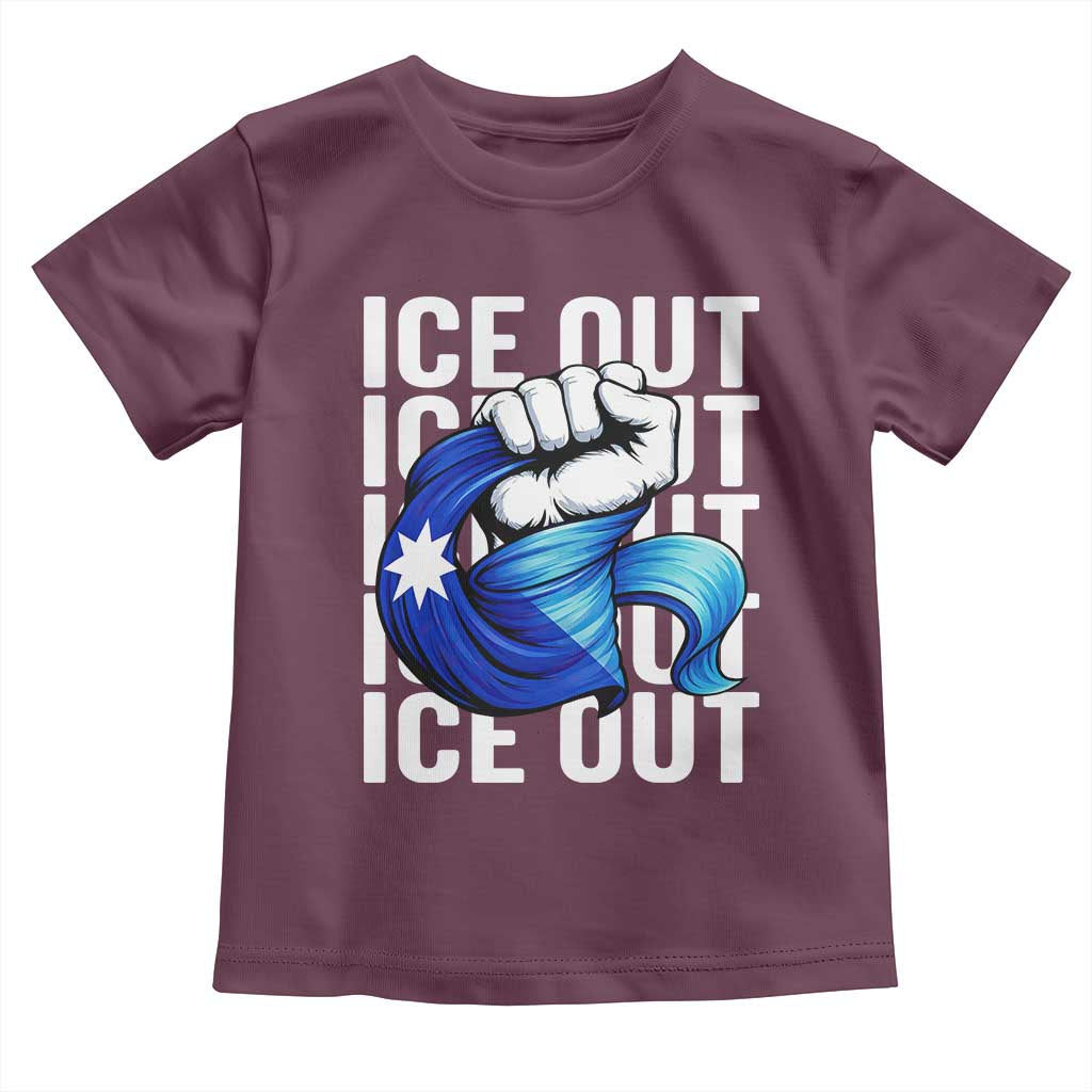 Minnesota Ice Out Toddler T Shirt Anti Ice Movement Protest
