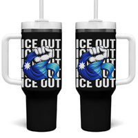 Minnesota Ice Out Tumbler With Handle Anti Ice Movement Protest