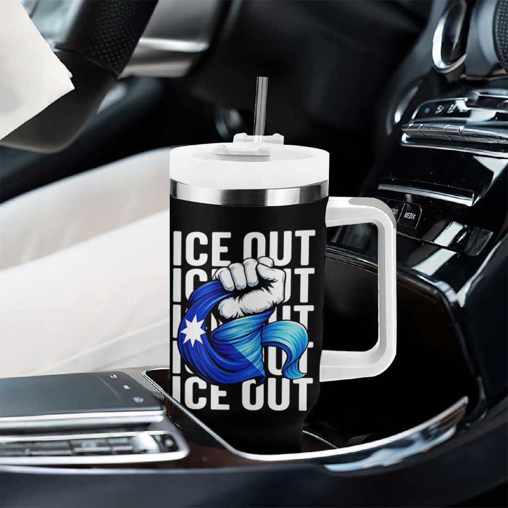 Minnesota Ice Out Tumbler With Handle Anti Ice Movement Protest