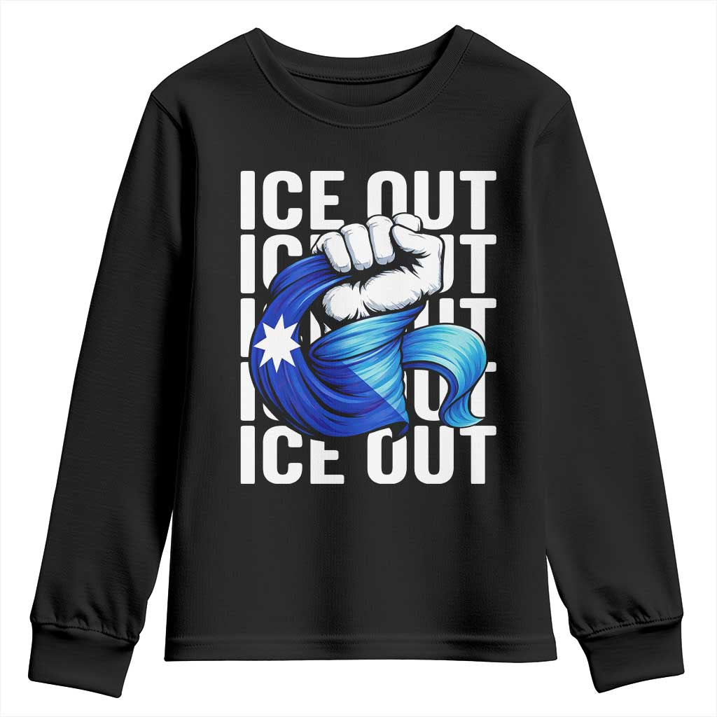 Minnesota Ice Out Youth Sweatshirt Anti Ice Movement Protest