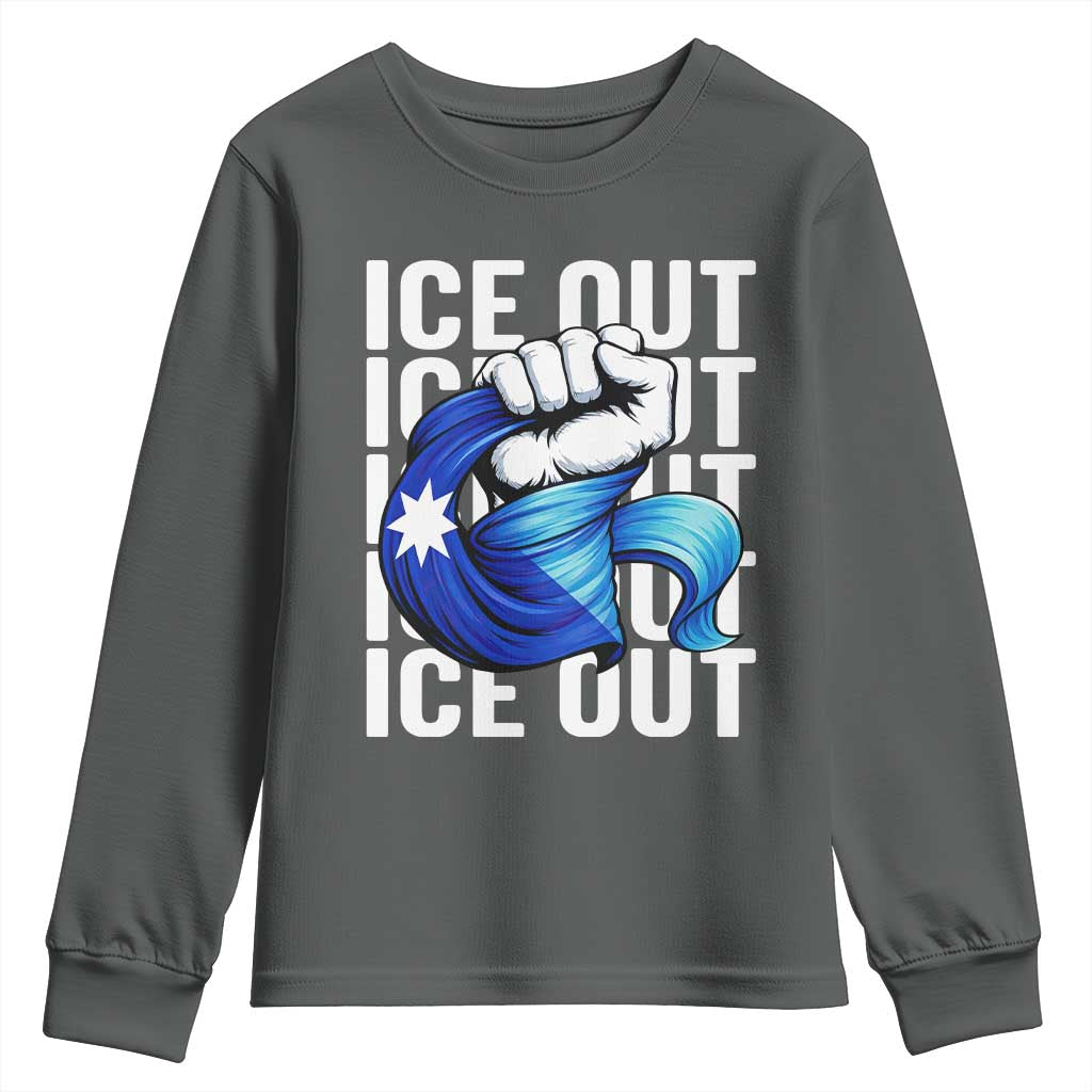 Minnesota Ice Out Youth Sweatshirt Anti Ice Movement Protest