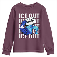 Minnesota Ice Out Youth Sweatshirt Anti Ice Movement Protest