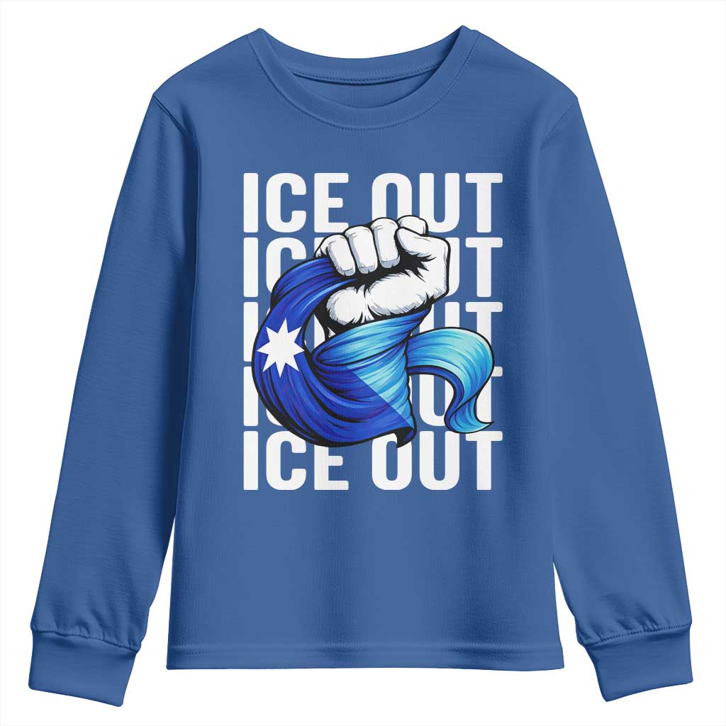 Minnesota Ice Out Youth Sweatshirt Anti Ice Movement Protest