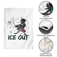 Funny Pirate Common Loon Minnesota Defends Abolish Ice Garden Flag