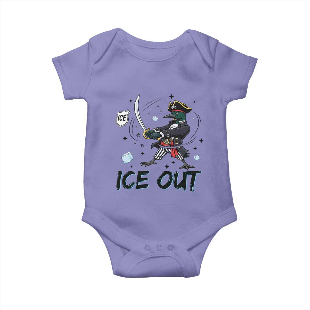 Funny Pirate Common Loon Minnesota Defends Abolish Ice Baby Onesie