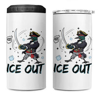 Funny Pirate Common Loon Minnesota Defends Abolish Ice 4 in 1 Can Cooler Tumbler