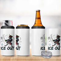 Funny Pirate Common Loon Minnesota Defends Abolish Ice 4 in 1 Can Cooler Tumbler