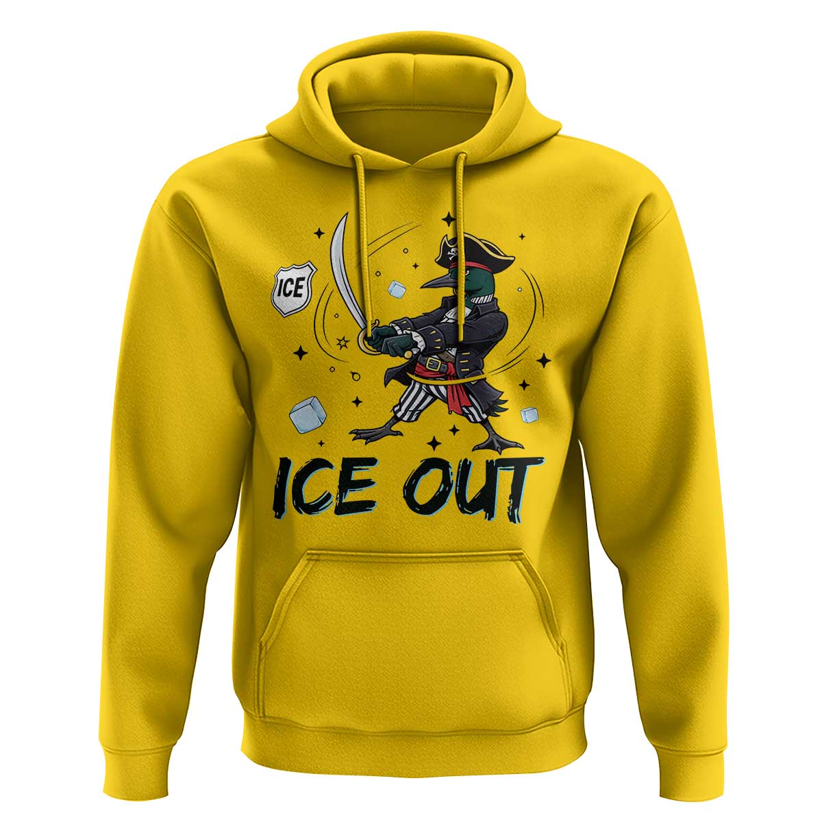 Funny Pirate Common Loon Minnesota Defends Abolish Ice Hoodie