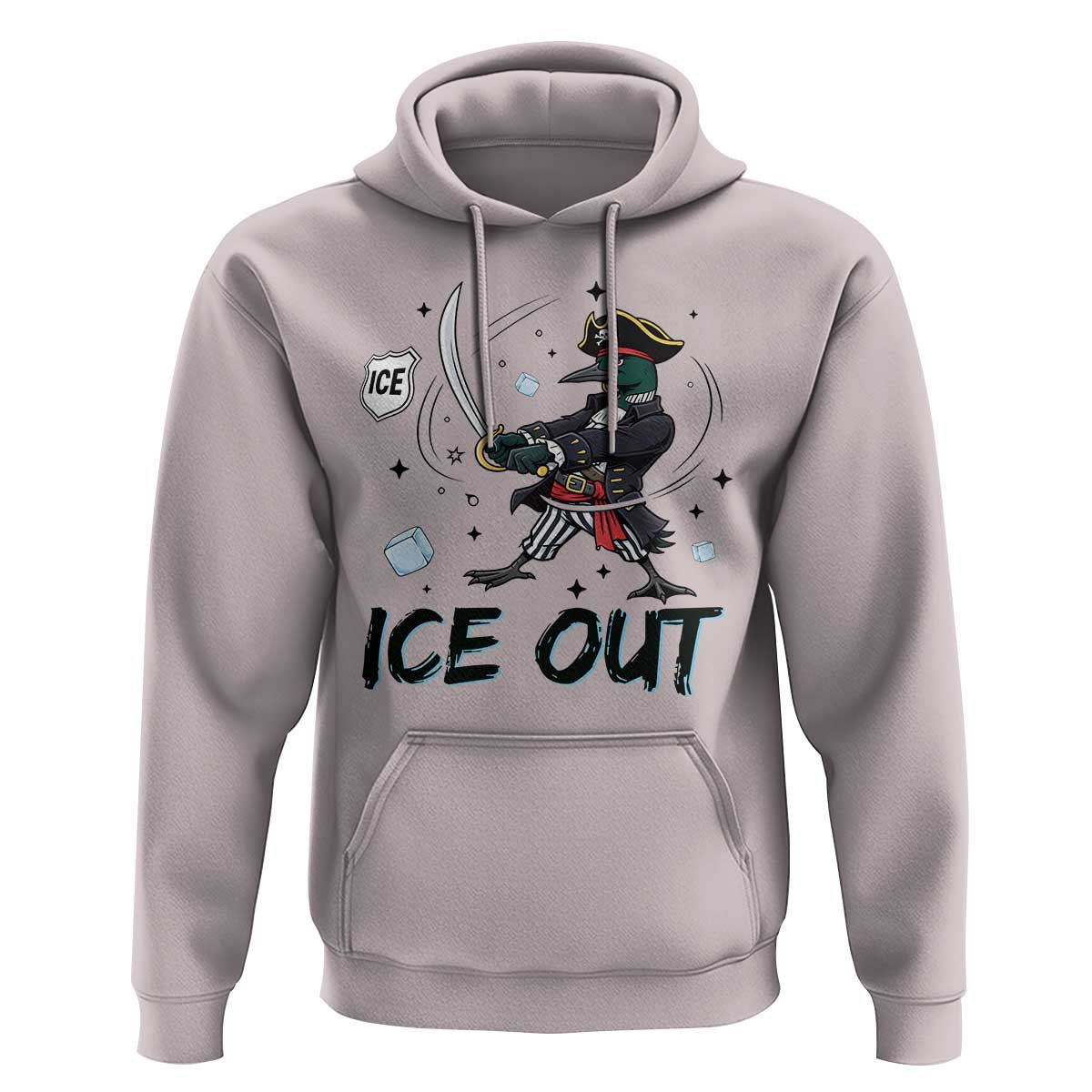 Funny Pirate Common Loon Minnesota Defends Abolish Ice Hoodie