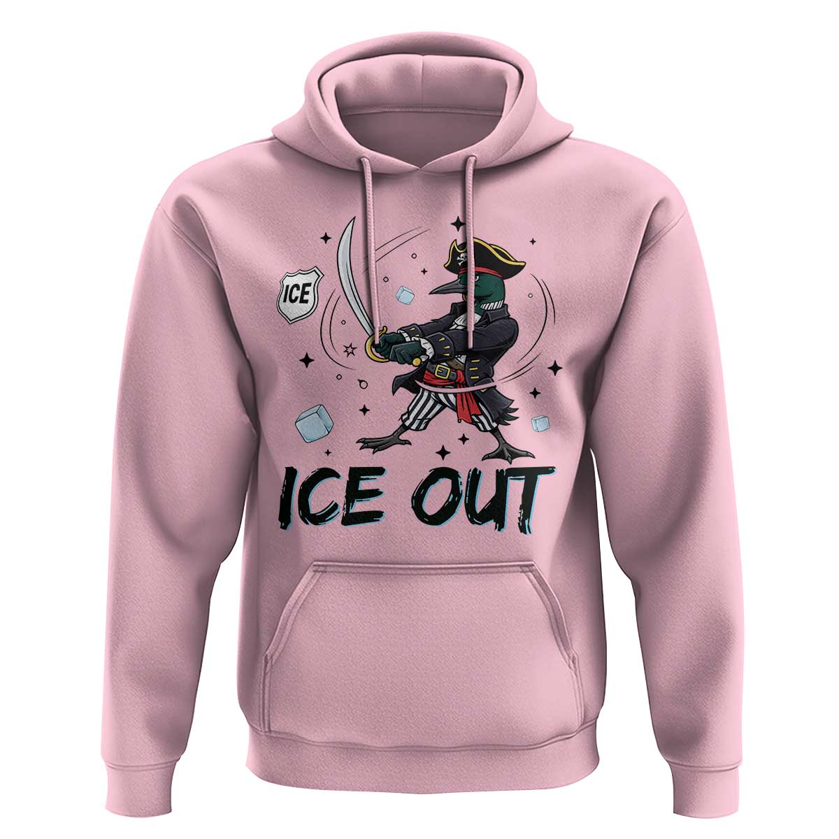 Funny Pirate Common Loon Minnesota Defends Abolish Ice Hoodie