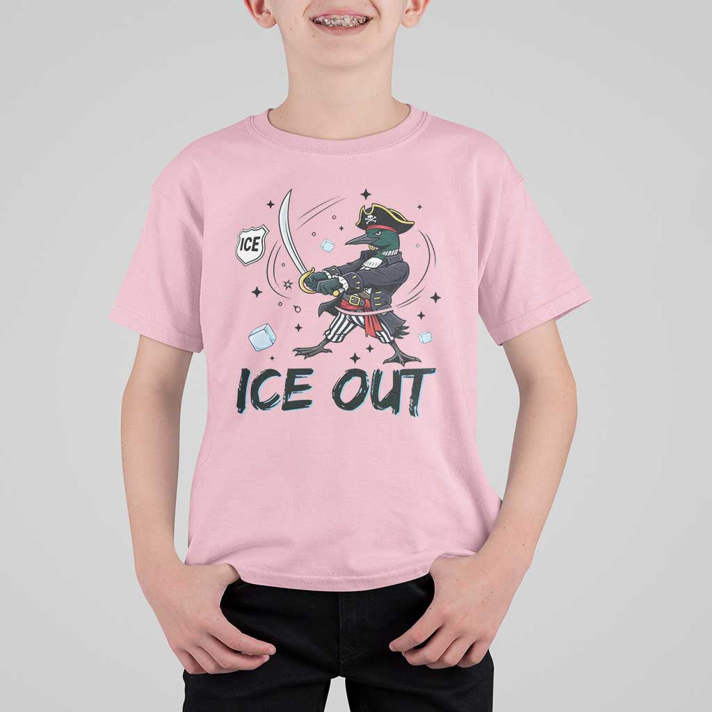 Funny Pirate Common Loon Minnesota Defends Abolish Ice T Shirt For Kid