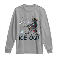 Funny Pirate Common Loon Minnesota Defends Abolish Ice Long Sleeve Shirt
