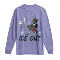 Funny Pirate Common Loon Minnesota Defends Abolish Ice Long Sleeve Shirt