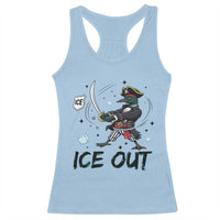 Funny Pirate Common Loon Minnesota Defends Abolish Ice Racerback Tank Top