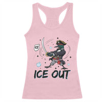 Funny Pirate Common Loon Minnesota Defends Abolish Ice Racerback Tank Top
