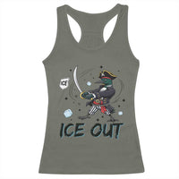 Funny Pirate Common Loon Minnesota Defends Abolish Ice Racerback Tank Top