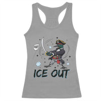 Funny Pirate Common Loon Minnesota Defends Abolish Ice Racerback Tank Top