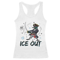 Funny Pirate Common Loon Minnesota Defends Abolish Ice Racerback Tank Top