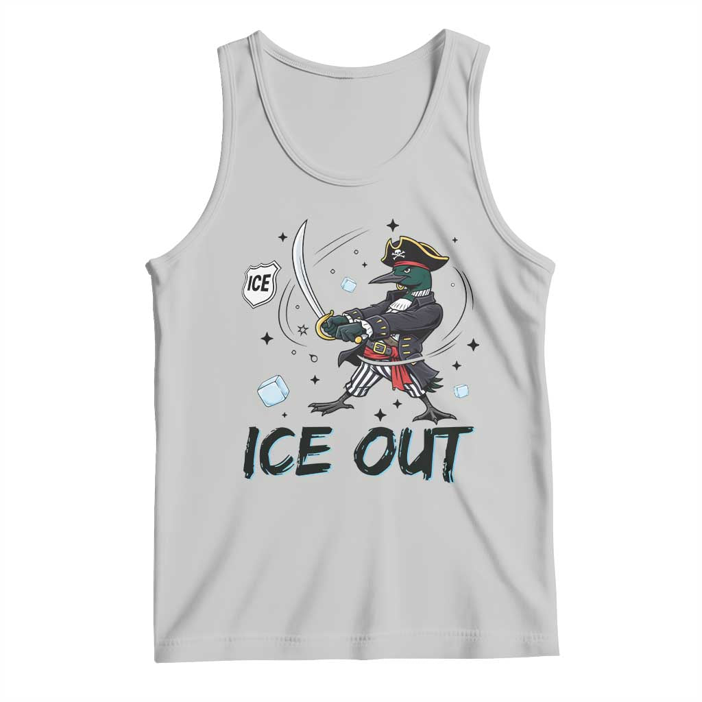 Funny Pirate Common Loon Minnesota Defends Abolish Ice Tank Top
