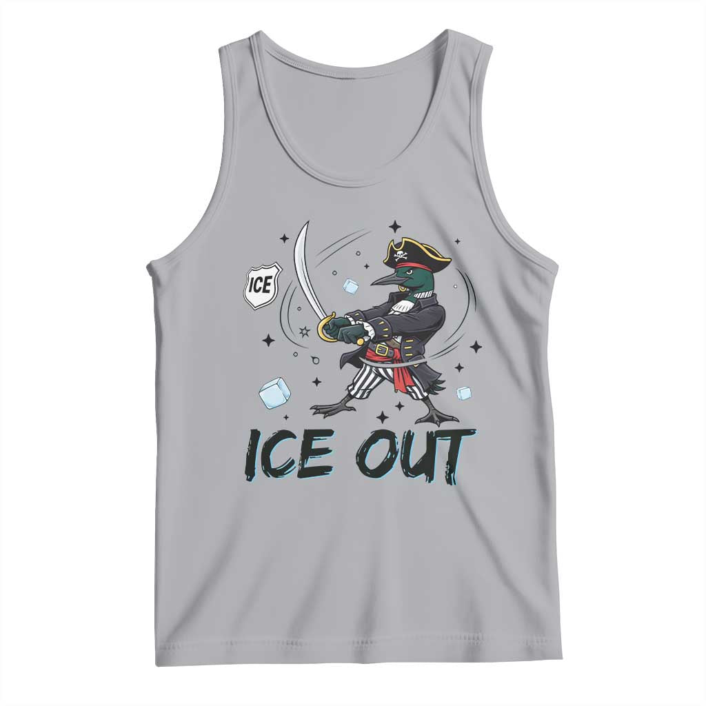 Funny Pirate Common Loon Minnesota Defends Abolish Ice Tank Top