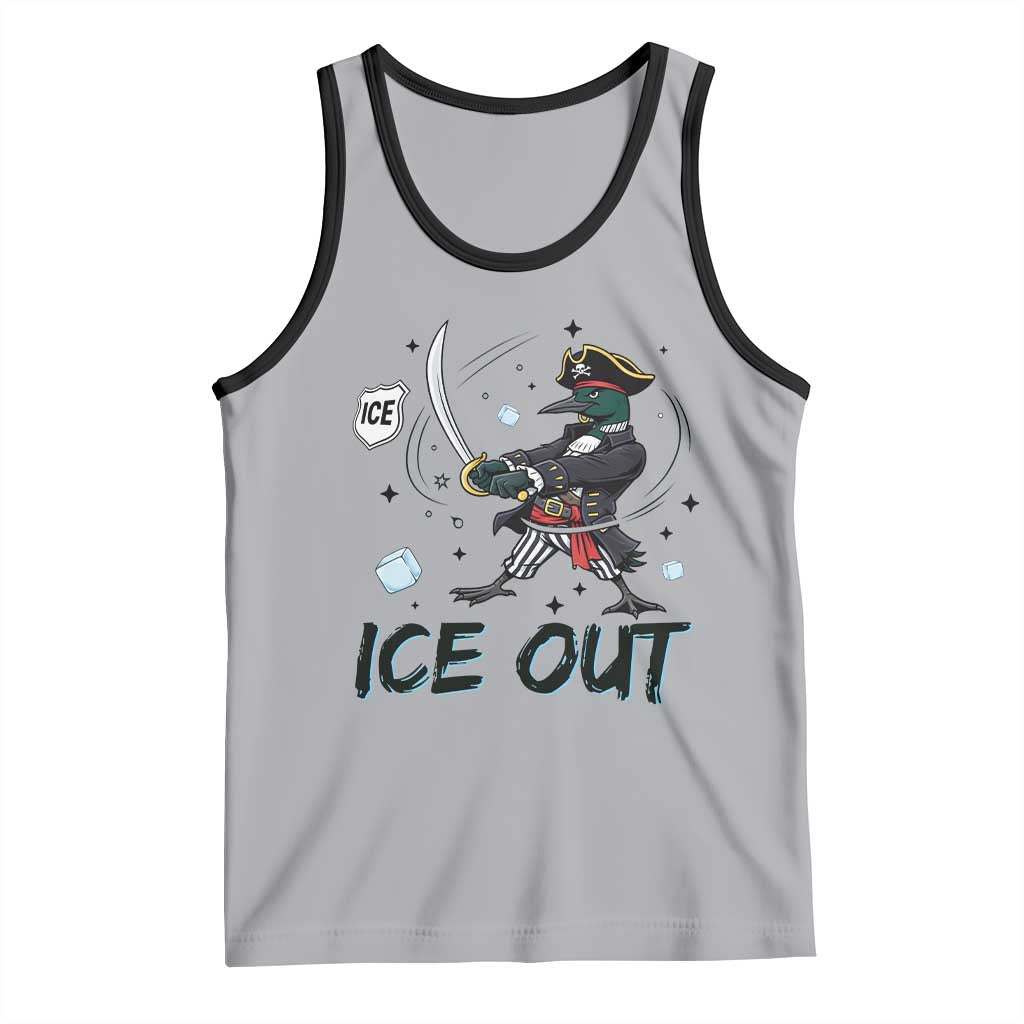 Funny Pirate Common Loon Minnesota Defends Abolish Ice Tank Top