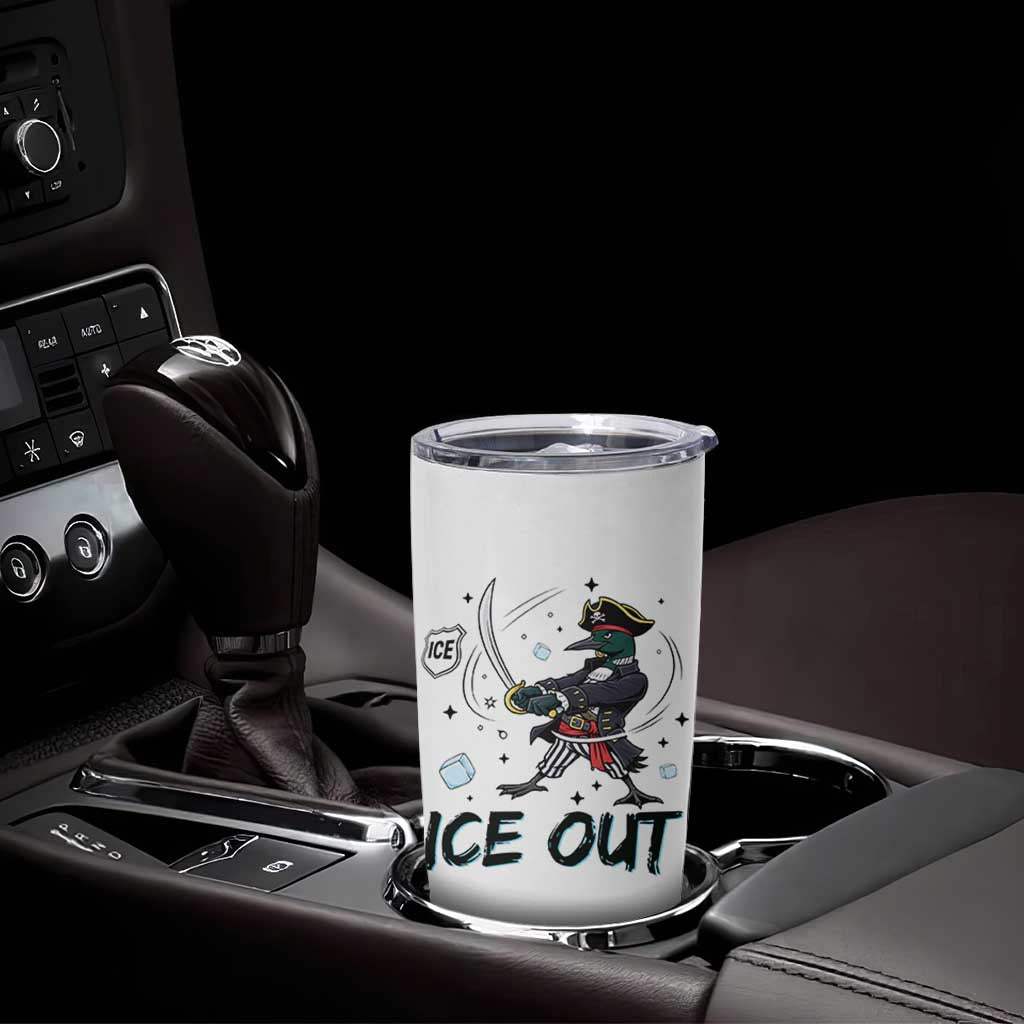 Funny Pirate Common Loon Minnesota Defends Abolish Ice Tumbler Cup