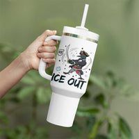 Funny Pirate Common Loon Minnesota Defends Abolish Ice Tumbler With Handle