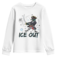 Funny Pirate Common Loon Minnesota Defends Abolish Ice Youth Sweatshirt