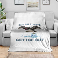 Minnesota Loon Salt The Streets Get Ice Out Throw Blanket