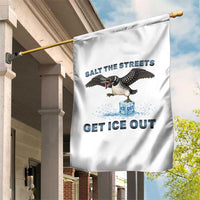Minnesota Loon Salt The Streets Get Ice Out Garden Flag