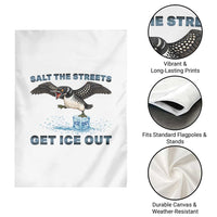 Minnesota Loon Salt The Streets Get Ice Out Garden Flag