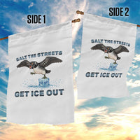 Minnesota Loon Salt The Streets Get Ice Out Garden Flag