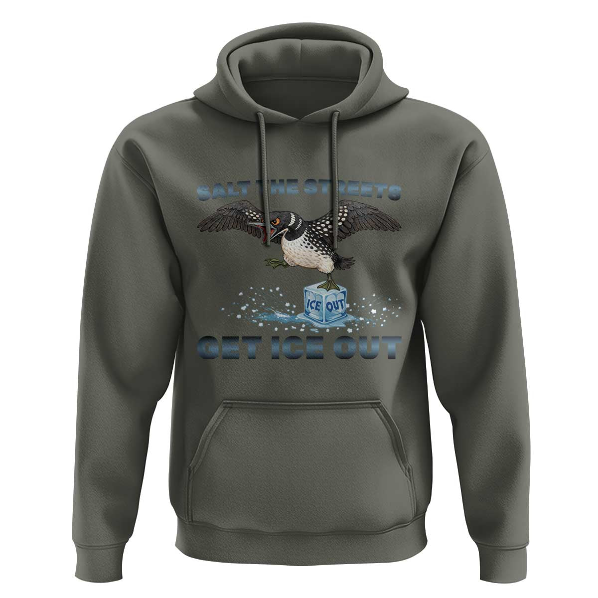 Minnesota Loon Salt The Streets Get Ice Out Hoodie