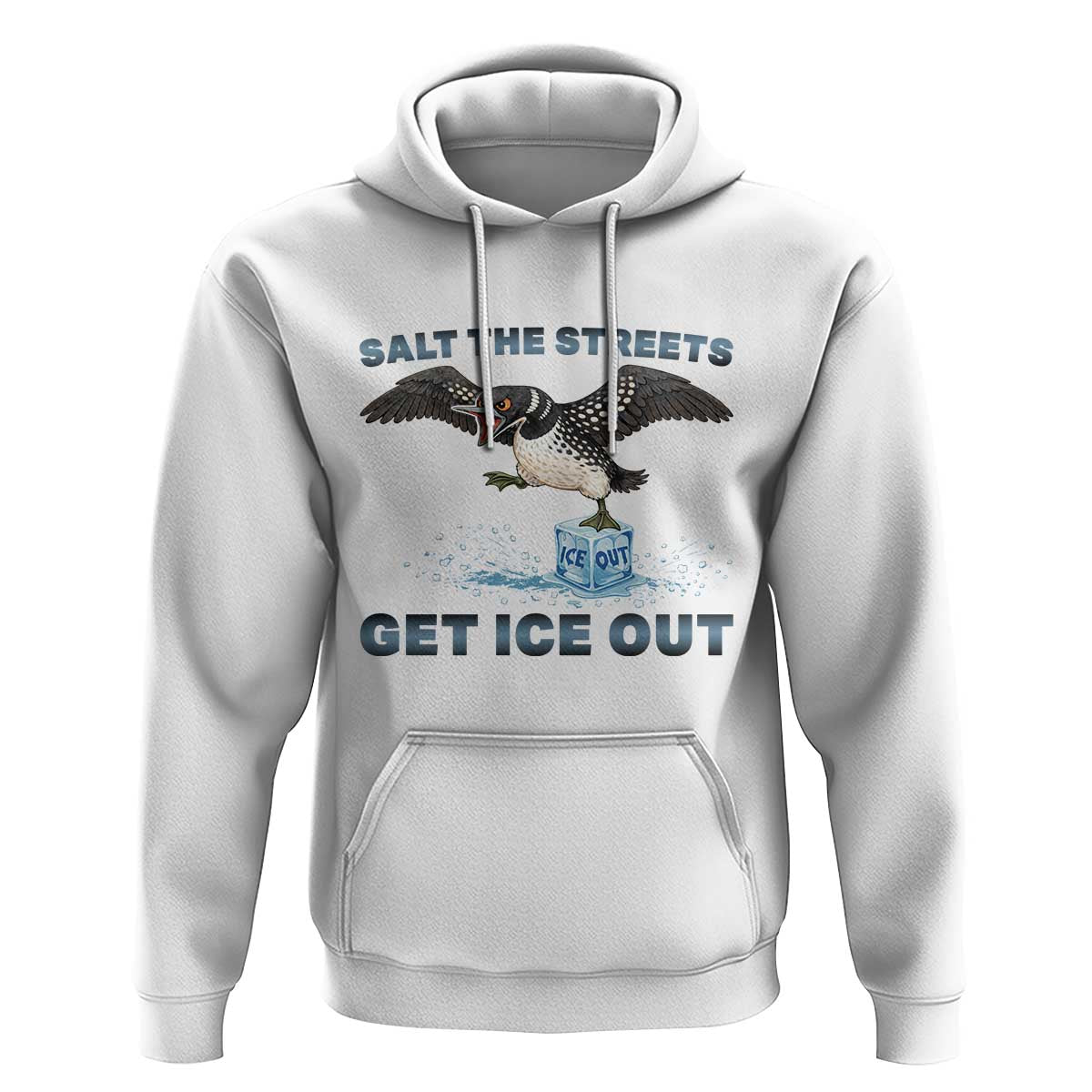 Minnesota Loon Salt The Streets Get Ice Out Hoodie