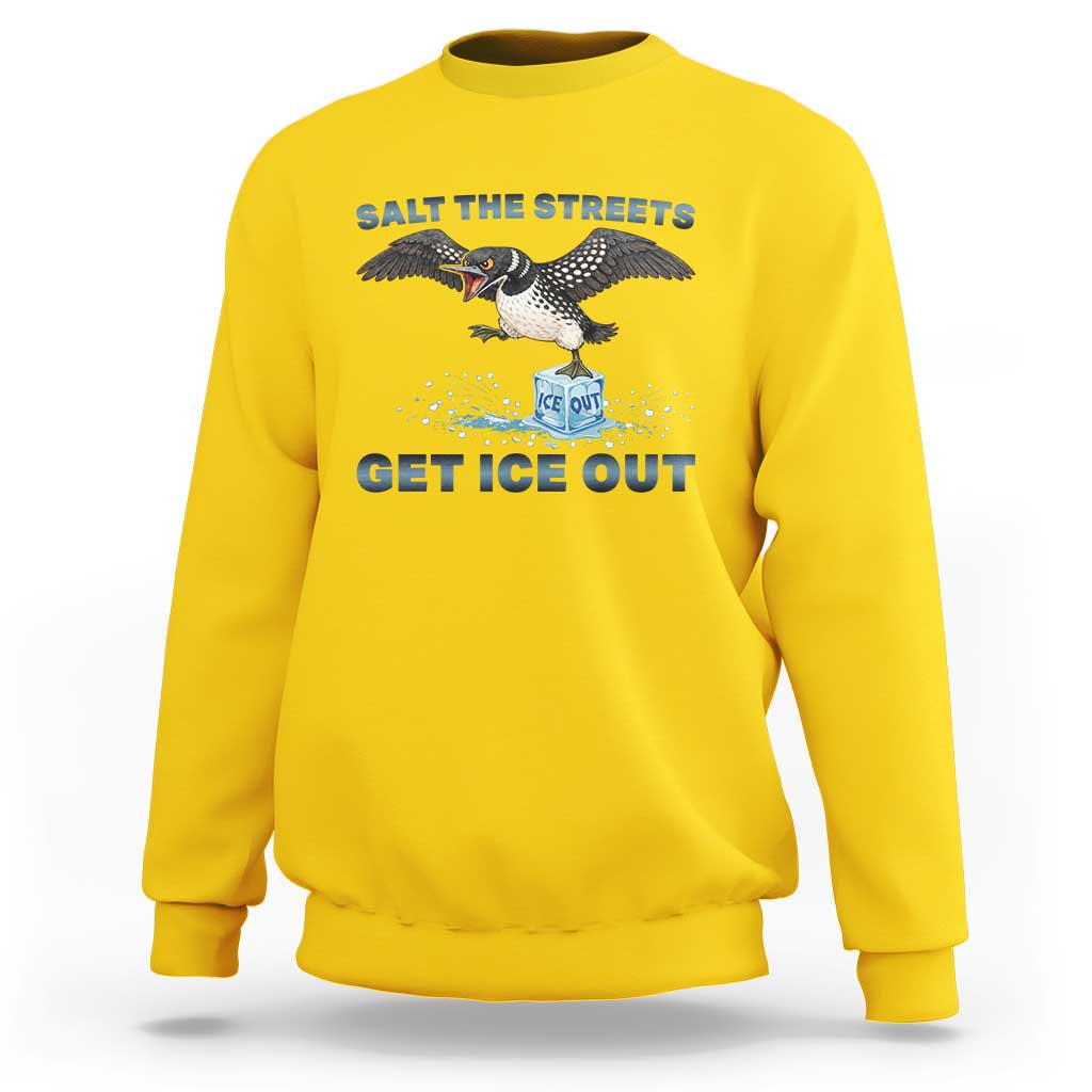 Minnesota Loon Salt The Streets Get Ice Out Sweatshirt